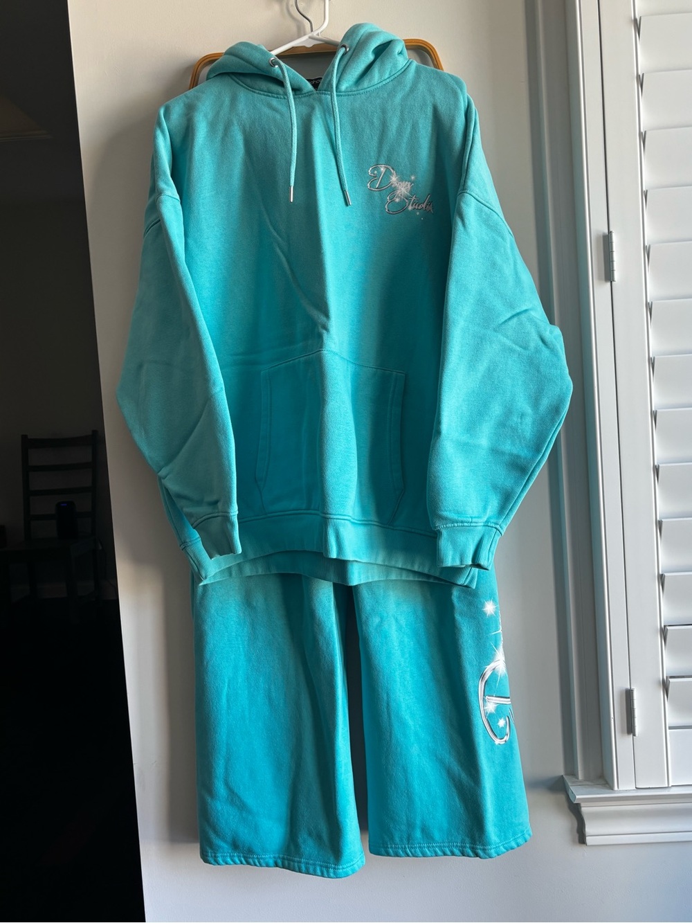 Boo Hoo , Turquoise  Sweat Set - size - medium - no longer avail. By manufacture